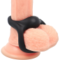 POWERING - ANELLO PER PENE E TESTICOLI SUPER FLESSIBILE E RESISTENTE PR14 NERO