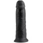 KING COCK - 10 DILDO NERO 25 CM