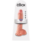 KING COCK - 10 DILDO FLESH CON SFERE 26.5 CM KING COCK - 10 DILDO FLESH CON SFERE 26.5 CM