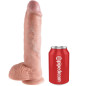 KING COCK - 10 DILDO FLESH CON SFERE 26.5 CM KING COCK - 10 DILDO FLESH CON SFERE 26.5 CM