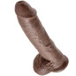 KING COCK - 10 DILDO MARRONE CON SFERE 25.4 CM KING COCK - 10 DILDO MARRONE CON SFERE 25.4 CM