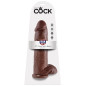 KING COCK - 12 DILDO MARRONE CON SFERE 30.48 CM KING COCK - 12 DILDO MARRONE CON SFERE 30.48 CM