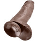KING COCK - 12 DILDO MARRONE CON SFERE 30.48 CM KING COCK - 12 DILDO MARRONE CON SFERE 30.48 CM