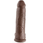 KING COCK - 12 DILDO MARRONE CON SFERE 30.48 CM KING COCK - 12 DILDO MARRONE CON SFERE 30.48 CM