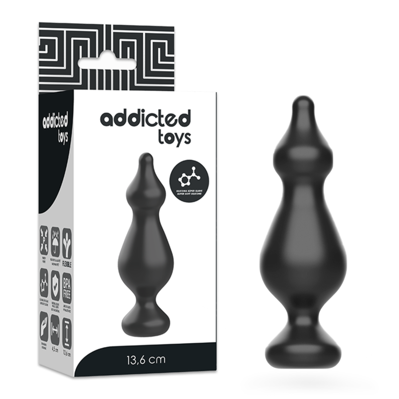 ADDICTED TOYS - PLUG SESSUALE ANALE 13.6 CM NERO ADDICTED TOYS - PLUG SESSUALE ANALE 13.6 CM NERO