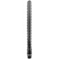 ALL BLACK - DOCCIA ANALE RIGATA IN SILICONE 27 CM
