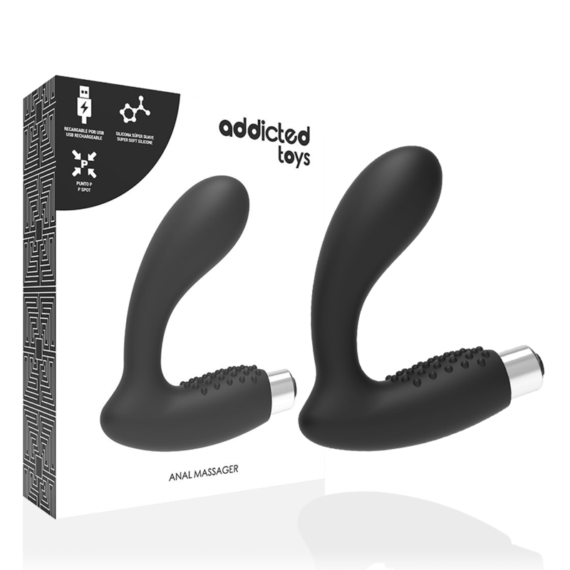 ADDICTED TOYS - VIBRATORE PROSTATICO RICARICABILE MODELLO 5 - NERO ADDICTED TOYS - VIBRATORE PROSTATICO RICARICABILE MODELLO 5 - NERO