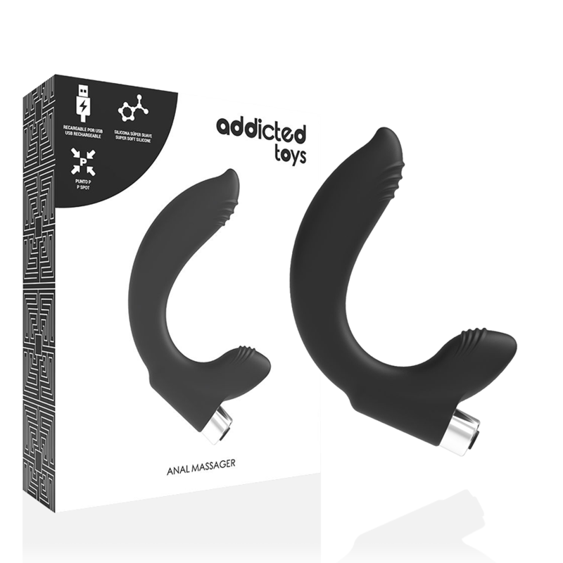 ADDICTED TOYS - VIBRATORE PROSTATICO RICARICABILE MODELLO 7 - NERO ADDICTED TOYS - VIBRATORE PROSTATICO RICARICABILE MODELLO 7 - NERO
