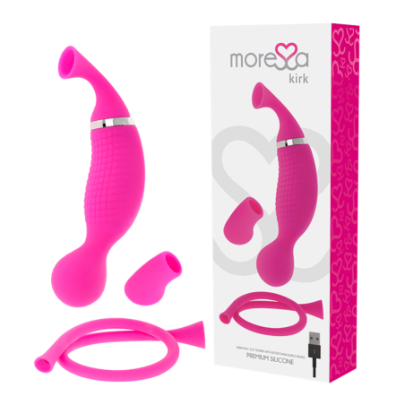 MORESSA - KIRK DUO ONDE STIMOLANTI + MASSAGGIATORE MULTIFUNZIONE IN SILICONE PREMIUM RICARICABILE