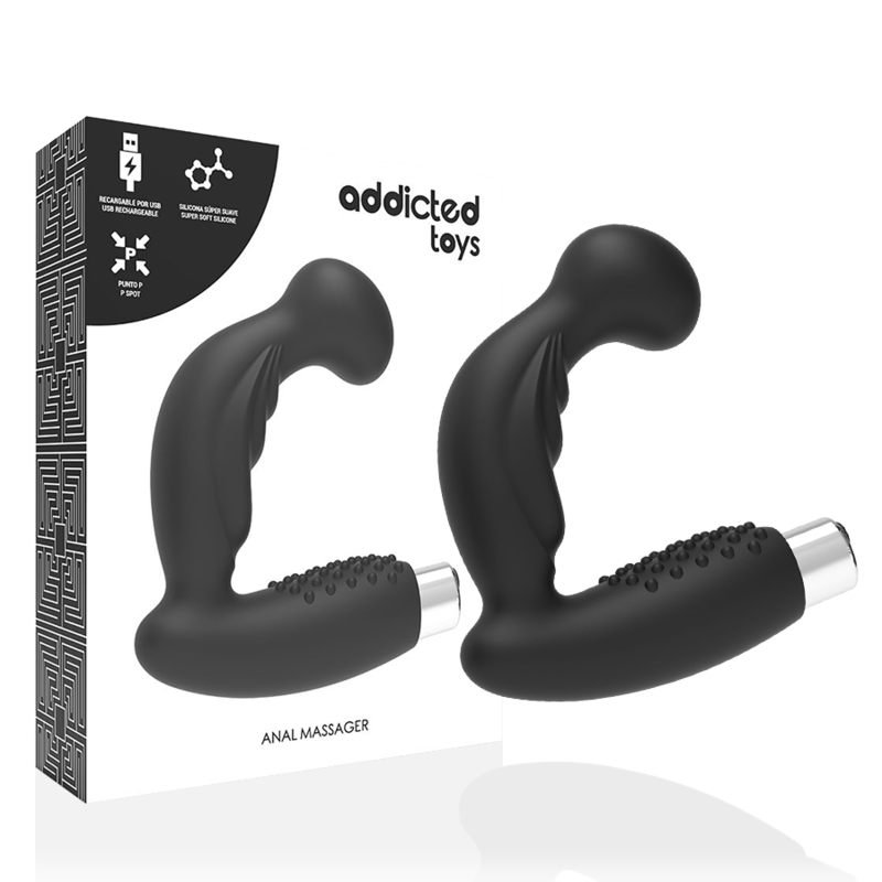 ADDICTED TOYS - VIBRATORE PROSTATICO RICARICABILE MODELLO 3 - NERO ADDICTED TOYS - VIBRATORE PROSTATICO RICARICABILE MODELLO 3 - NERO