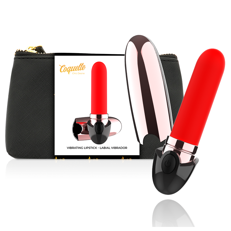 COQUETTE CHIC DESIRE - VIBRATOR ROSSETTO RICARICABILE NERO/ORO