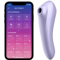 SATISFYER - VIBRATORE DUAL PLEASURE AIR PULSE MAUVE SATISFYER - VIBRATORE DUAL PLEASURE AIR PULSE MAUVE
