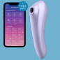 SATISFYER - VIBRATORE DUAL PLEASURE AIR PULSE MAUVE SATISFYER - VIBRATORE DUAL PLEASURE AIR PULSE MAUVE