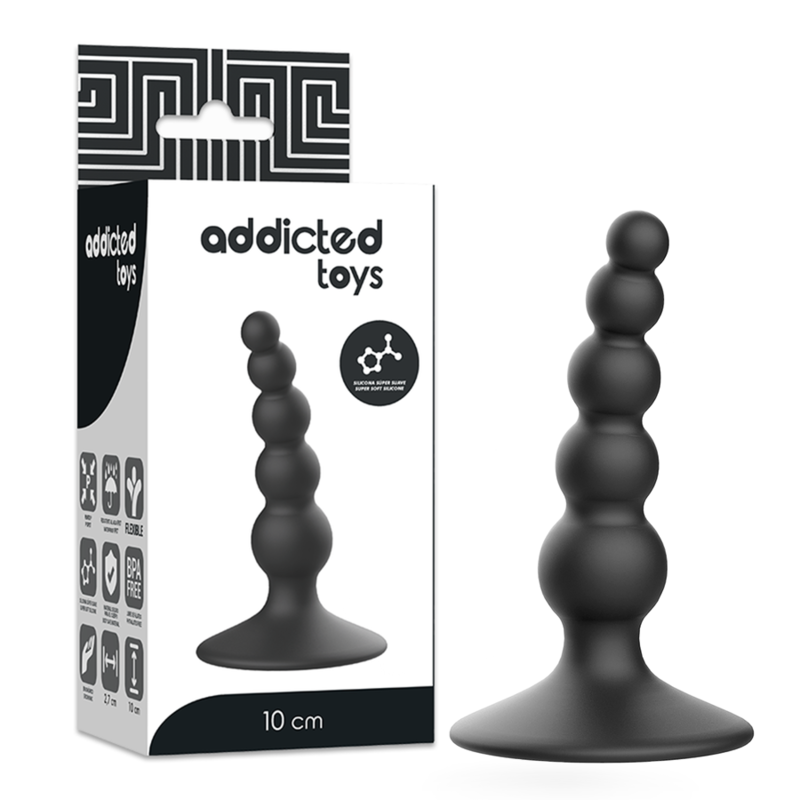 ADDICTED TOYS - PLUG SESSUALE ANALE 10 CM NERO ADDICTED TOYS - PLUG SESSUALE ANALE 10 CM NERO