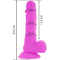DIVERSIA - DILDO VIBRANTE FLESSIBILE VIOLA 20.5 CM -O- 4.2 CM DIVERSIA - DILDO VIBRANTE FLESSIBILE VIOLA 20.5 CM -O- 4.2 CM