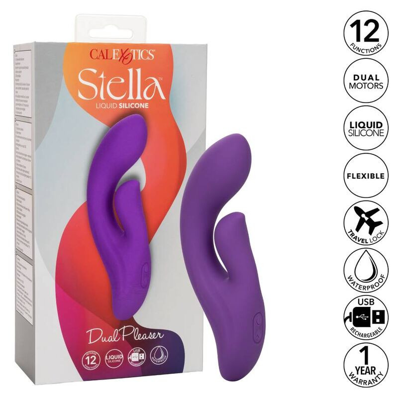 CALEXOTICS - STELLA DUAL PLEASER VIOLA CALEXOTICS - STELLA DUAL PLEASER VIOLA