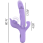INTENSE - VIBRATORE MULTIFUNZIONE RICARICABILE BILLIE ASPIRANTE E PULSANTE VIOLA INTENSE - VIBRATORE MULTIFUNZIONE RICARICABILE BILLIE ASPIRANTE E PULSANTE VIOLA