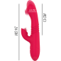 INTENSE - VIBRATORE MULTIFUNZIONE RICARICABILE UP  DOWN DUA CON LINGUA ROSSA