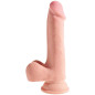 KING COCK - DILDO TRIPLA DENSIT 18.4 CM
