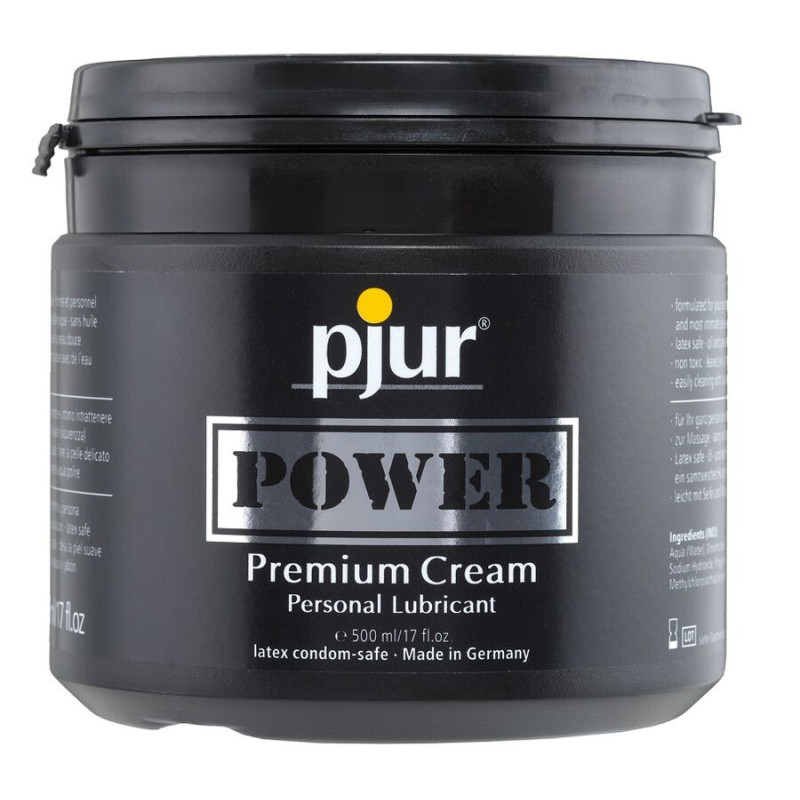 PJUR - POWER PREMIUM CREMA LUBRIFICANTE PERSONALE 500 ML PJUR - POWER PREMIUM CREMA LUBRIFICANTE PERSONALE 500 ML