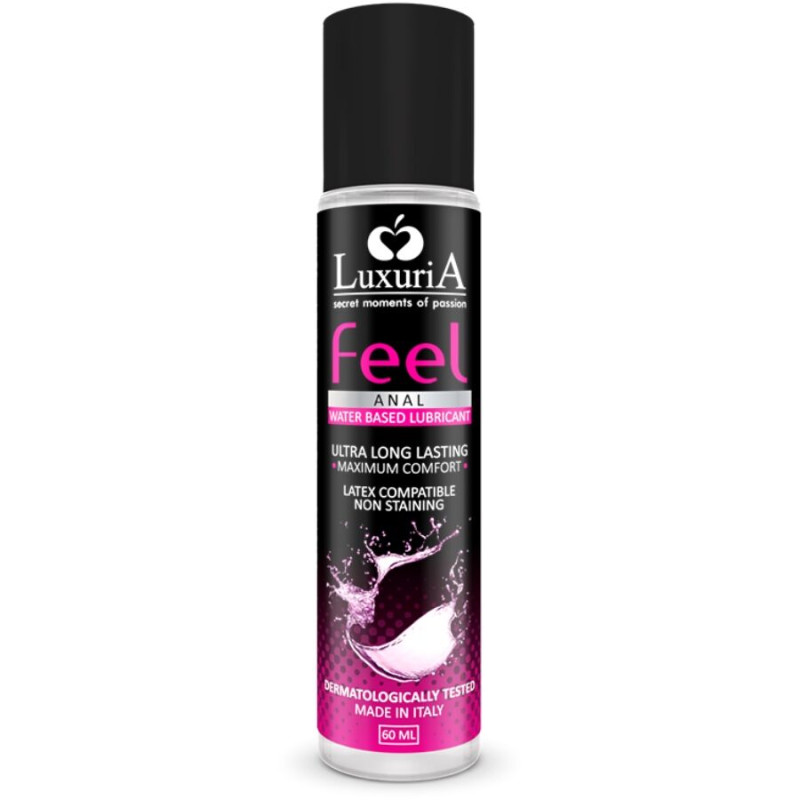 INTIMATELINE - LUXURIA FEEL LUBRIFICANTE ANALE A BASE ACQUA 60 ML INTIMATELINE - LUXURIA FEEL LUBRIFICANTE ANALE A BASE ACQUA 60 ML