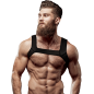 FETISH SUBMISSIVE ATTITUDINE - IMBRACATURA PER IL PETTO IN NEOPRENE PER UOMINI TAGLIA M FETISH SUBMISSIVE ATTITUDINE - IMBRACATURA PER IL PETTO IN NEOPRENE PER UOMINI TAGLIA M