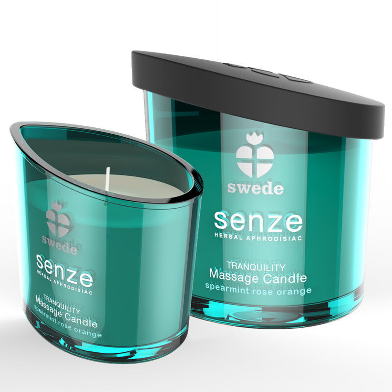 SWEDE - CANDELA DA MASSAGGIO SWEEDE SENZE TRANQUILITY - MENTA, ROSA, ARANCIA SWEDE - CANDELA DA MASSAGGIO SWEEDE SENZE TRANQUILITY - MENTA, ROSA, ARANCIA