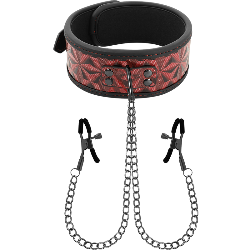 BEGME - COLLETTO RED EDITION CON MORSETTI PER CAPEZZOLI CON FODERA IN NEOPRENE BEGME - COLLETTO RED EDITION CON MORSETTI PER CAPEZZOLI CON FODERA IN NEOPRENE