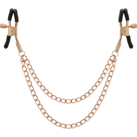 COQUETTE CHIC DESIRE - CLIPS PER CAPEZZOLI IN METALLO FANTASIA CON CATENA
