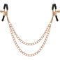 COQUETTE CHIC DESIRE - CLIPS PER CAPEZZOLI IN METALLO FANTASIA CON CATENA