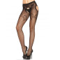 LEG AVENUE -SLIP IN ELEGANTE RETE RICAMATA NERA LEG AVENUE -SLIP IN ELEGANTE RETE RICAMATA NERA