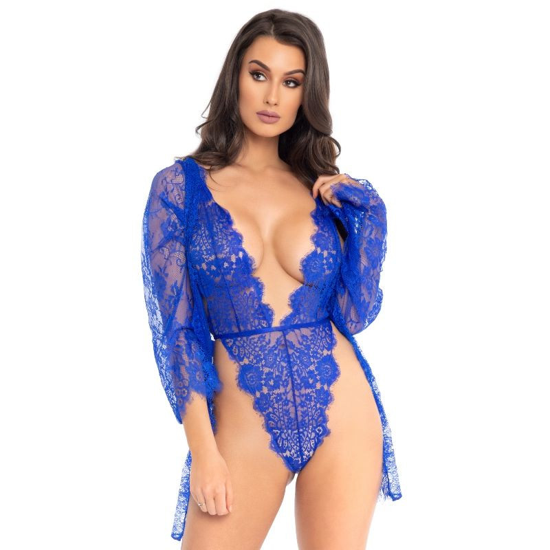 LEG AVENUE - ORSACCHIOTTO E VESTAGLIA BLU L LEG AVENUE - ORSACCHIOTTO E VESTAGLIA BLU L