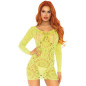 LEG AVENUE - MINIABITOIN PIZZO ALLUNCINETTO MANICA LUNGA NEON TAGLIA UNICA LEG AVENUE - MINIABITOIN PIZZO ALLUNCINETTO MANICA LUNGA NEON TAGLIA UNICA