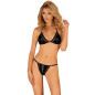 OBSESSIVE - BIKINI NERO PUNTA NEGRA L
