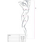 PASSION - DONNA BS024 BODYSTOCKING NERO TAGLIA UNICA