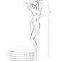 PASSION - WOMAN BS032 BODYSTOCKING ROSSO TAGLIA UNICA
