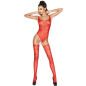 PASSION - WOMAN BS034 BODYSTOCKING ROSSO TAGLIA UNICA