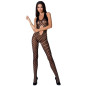 PASSION - WOMAN BS065 BODYSTOCKING BIANCO TAGLIA UNICA
