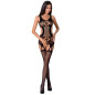 PASSION - WOMAN BS066 BODYSTOCKING ROSSO TAGLIA UNICA