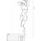 PASSION - BS098 BODYSTOCKING BIANCO TAGLIA UNICA