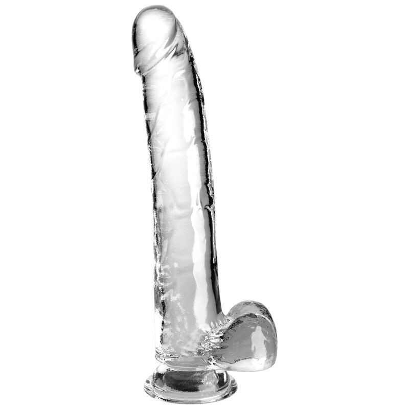 KING COCK - CLEAR DILDO CON TESTICOLI 24.8 CM TRASPARENTE KING COCK - CLEAR DILDO CON TESTICOLI 24.8 CM TRASPARENTE