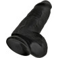 KING COCK - PENE REALISTICO PASSODATO 23 CM NERO KING COCK - PENE REALISTICO PASSODATO 23 CM NERO