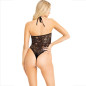 LEG AVENUE - CORPO SENZA CUCITURE CON COLLO ALLACQUA NERO LEG AVENUE - CORPO SENZA CUCITURE CON COLLO ALLACQUA NERO