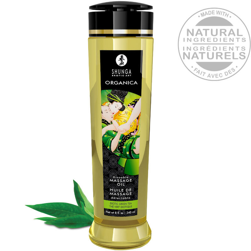 SHUNGA - OLIO DA MASSAGGIO BIOLOGICO TÈ VERDE 240 ML SHUNGA - OLIO DA MASSAGGIO BIOLOGICO TÈ VERDE 240 ML