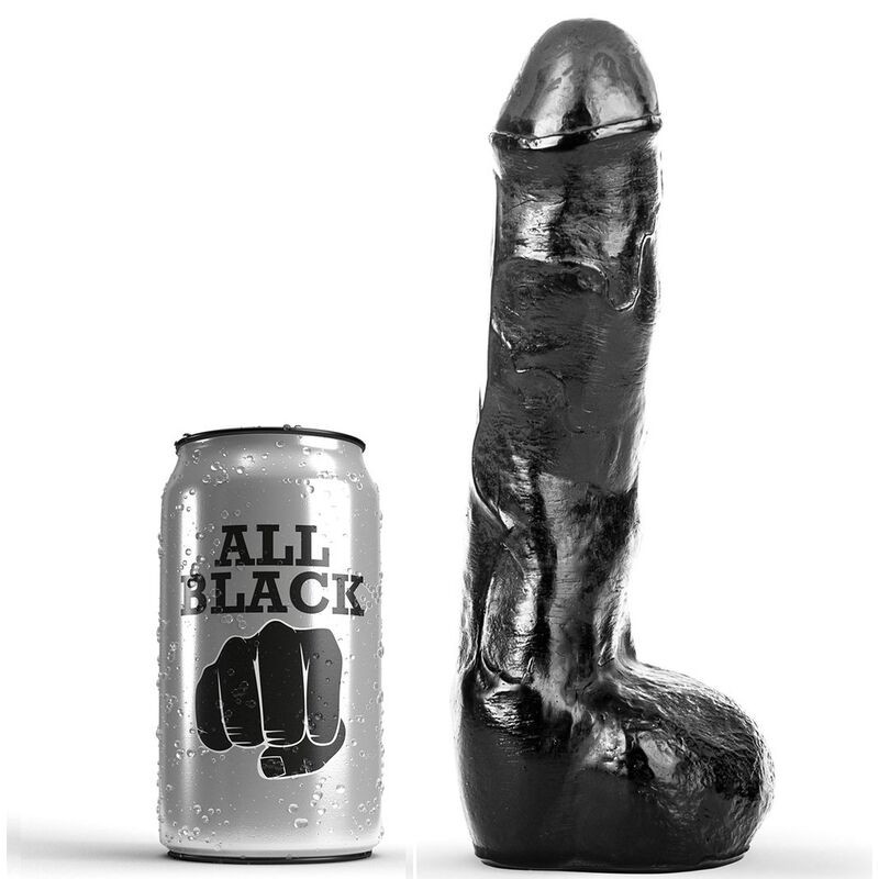 ALL BLACK - PENE ANALE REALISTICO 20 CM ALL BLACK - PENE ANALE REALISTICO 20 CM