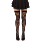 LEG AVENUE - ROSE SELVATICHE NET STOCK NERO LEG AVENUE - ROSE SELVATICHE NET STOCK NERO