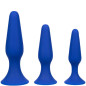 CALEXOTICS - ADMIRAL KIT 3 PLUG ANALI BLU CALEXOTICS - ADMIRAL KIT 3 PLUG ANALI BLU
