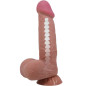 PRETTY LOVE - DILDO REALISTICO SERIE SLIDING SKIN CON VENTOSA SCORREVOLE IN PELLE MARRONE 20,6 CM PRETTY LOVE - DILDO REALISTICO SERIE SLIDING SKIN CON VENTOSA SCORREVOLE IN PELLE MARRONE 20,6 CM