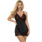 SUBBLIME - BABYDOLL CON PETTO STAMPA FLOREALE NERO L/XL SUBBLIME - BABYDOLL CON PETTO STAMPA FLOREALE NERO L/XL