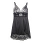 SUBBLIME - BABYDOLL CON PETTO STAMPA FLOREALE NERO L/XL SUBBLIME - BABYDOLL CON PETTO STAMPA FLOREALE NERO L/XL